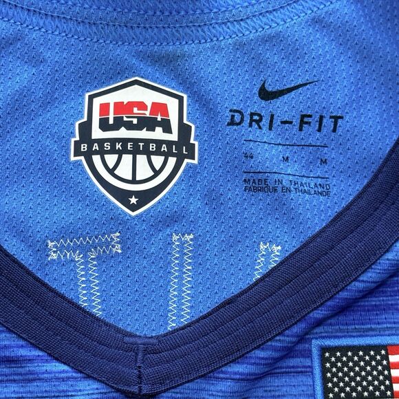 Nike 2020 USA Basketball Road Authentic Vaporknit Jersey Size 44 MED CT6562-451 - Picture 3 of 10